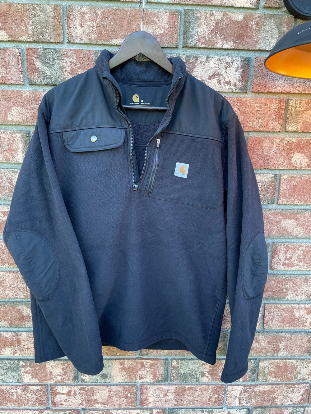 Carhartt Fallon Men’s Black Quarter-Zip Fleece Shirt Jacket